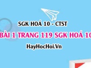 Giải bài 1 trang 119 SGK Hoá 10 Chân trời sáng tạo: Phản Ứng Của Hydrogen Halide Và Muối Halide